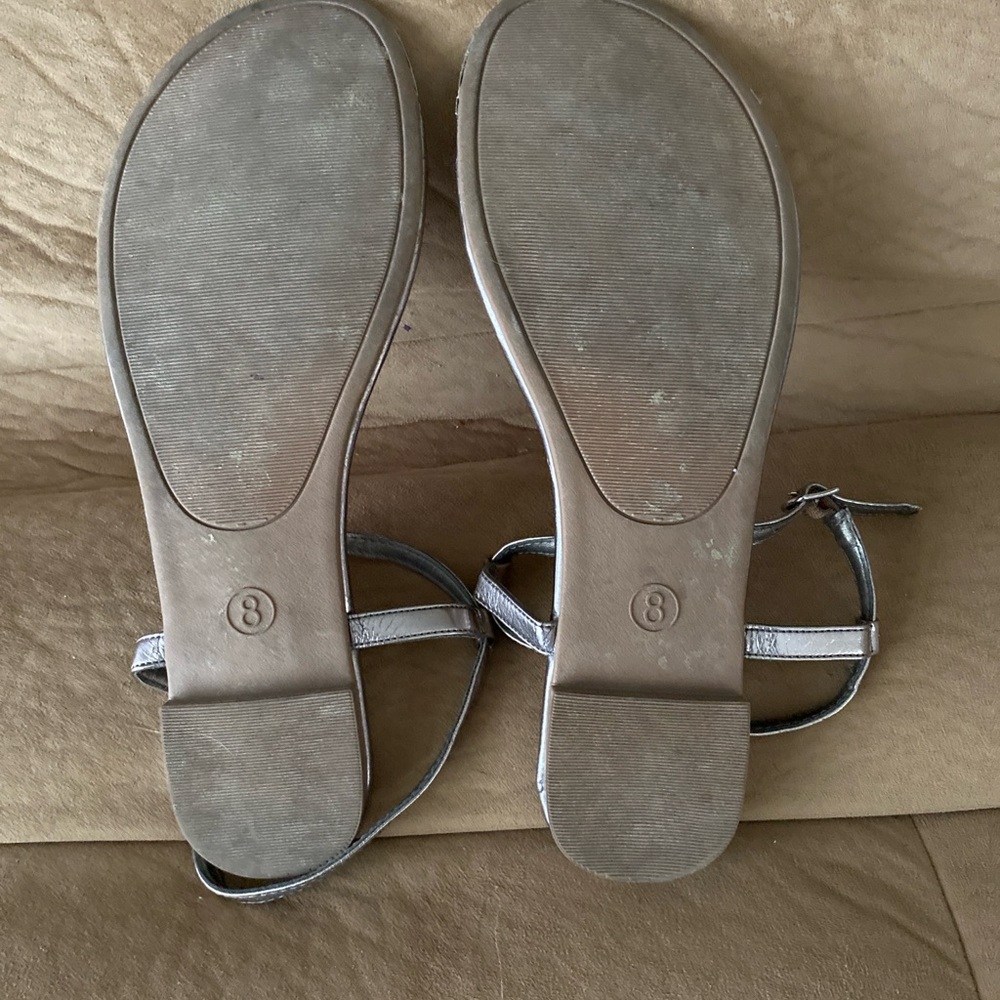 Elegant Silver Women's Sandals
